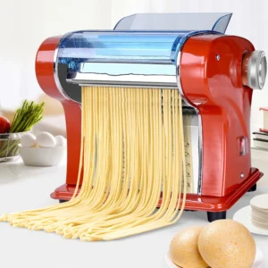 Household Pasta Machine Dumpling Dough Mixer Rolling Machine Pasta Maker (1.5mm Thin + 4mm Wide) 2 blades Electric Noodle Cutter