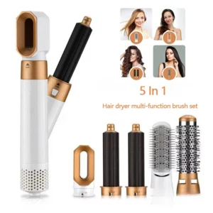 Hairdresser 5-in-1 Hair Clip Curler Hot Air Comb Automatic Curling Comb Straight Comb, Hair Dryer Holiday Gift