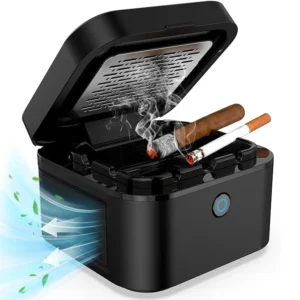 Multifuntional Ashtray Air Purifier Smokless Smoke Removing ,USB Chargeable Smokeless Ashtray Indoor,Outdoor,Home,Office