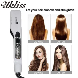 Professional Hair Straightener Steam Flat Iron Straightening Brush Electric Hair Brushes Ceramic Tourmaline Vapor Straighteners