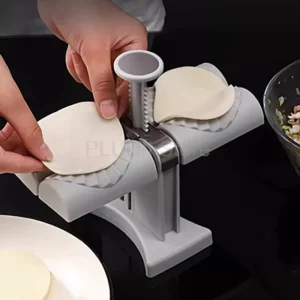 Double Head Automatic Dumpling Maker Machine 2 In 1 Press Dual Slot Design for Home Use ABS Manual Folding Dumpling Press Tool