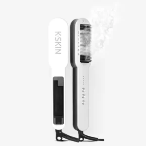 Electric Hot Steam Hair Straightener Comb Brush Beauty Anti-Scald Rapid Heating Straightening Flat Iron 2in1 Curling Irons