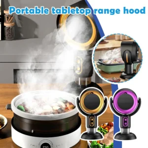 Negative Ion Range Hood Cleaner Air Purifier for Kitchen Compact Flexible Air Cleaner Reduce Oil Fumes Odors Healthier Living