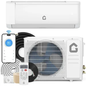 24000 BTU Mini Split Air Conditioner with Heater,19 SEER2, 230V Energy Ductless Wall-Mounted AC Unit with Remote Cools Rooms