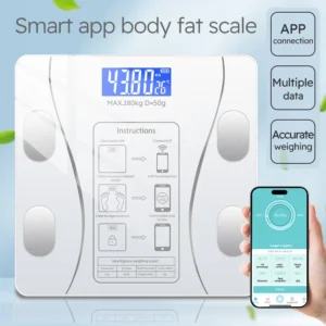 Smart Body Fat Scale Wireless LED Digital Bathroom Weight Scale Body Composition Analyzer Testing Scale